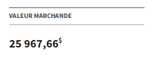 Valeur marchande
