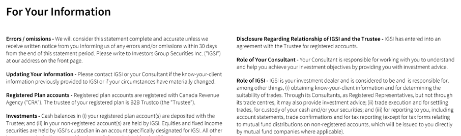 For Your Information